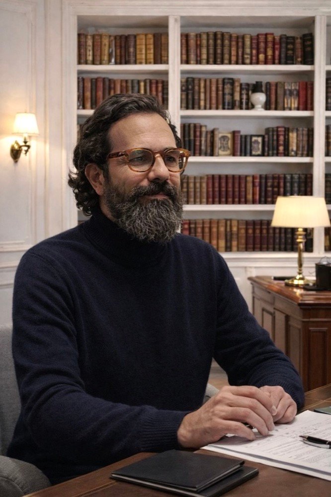 Giulio Stornati, consulente sicurezza sul lavoro, nel suo studio